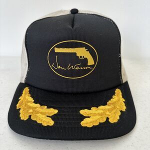 Vintage Dan Wesson Smith & Wesson Gun‎ Logo SnapBack Trucker Hat Cap 80s 90s